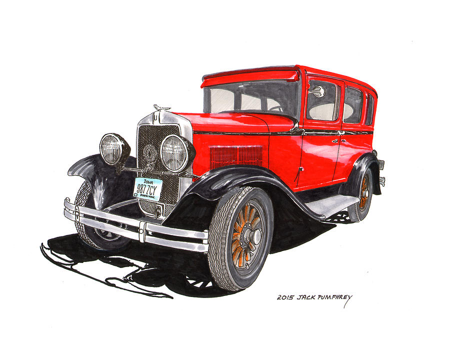 1931 Plymouth Pa Sedan Painting