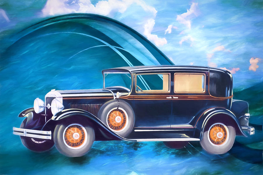 1929 Studebaker Commander Digital Art by John Haldane