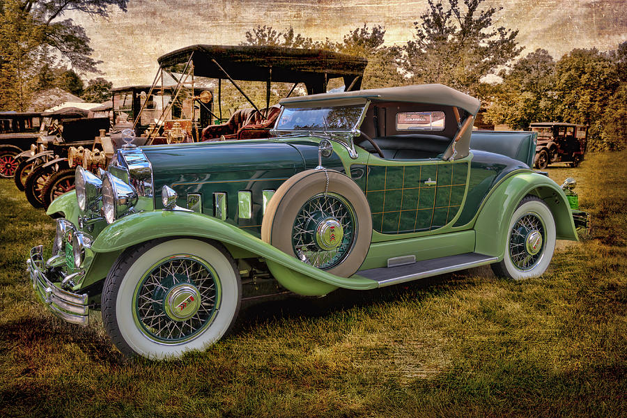 1929 Willys Knight Plaidside Roadster Photograph by Susan Rissi Tregoning