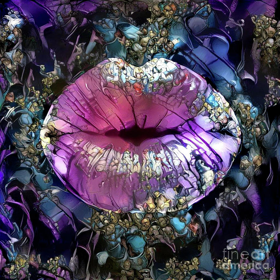 Kissing Lips #193 Digital Art by Amy Cicconi