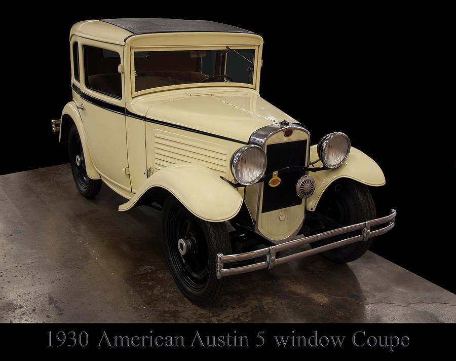 Vintage Automobiles Photograph - 1930 American Austin 5 Window Coupe by Flees Photos