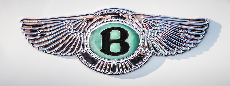 1930 Bentley Soeed Six Emblem -0275cp Photograph by Jill Reger