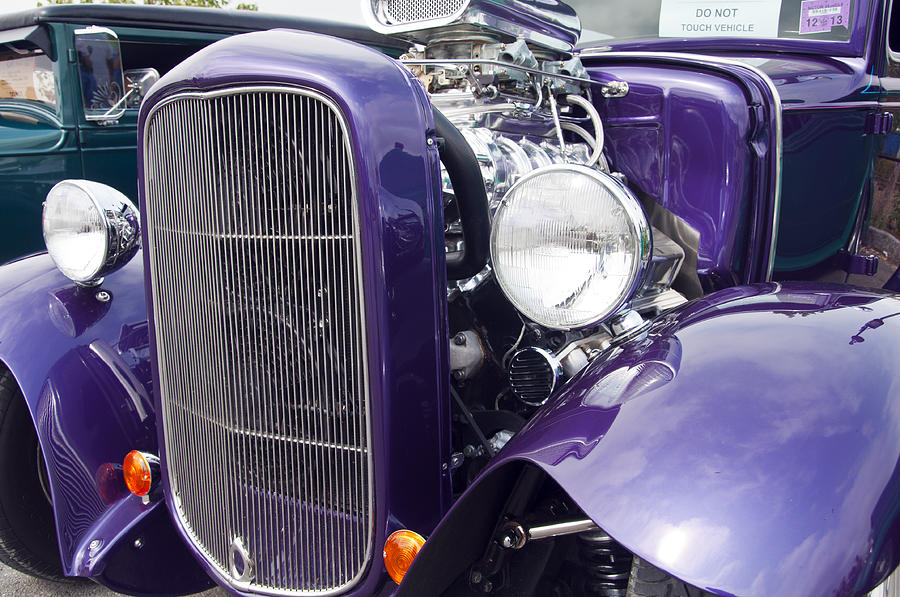 1930 Ford Coup Purple Hot Rod Photograph by Glenn Gordon