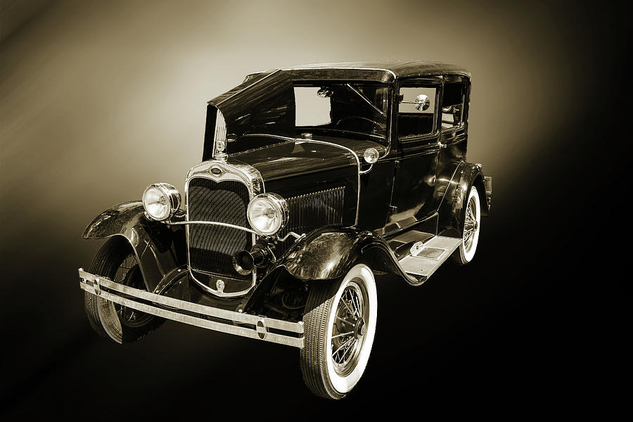 1930 Ford Model A Original Sedan 5538,27 Photograph by M K Miller