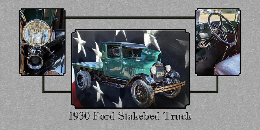1930 Ford Stakebed Truck 5512.05 Photograph by M K Miller
