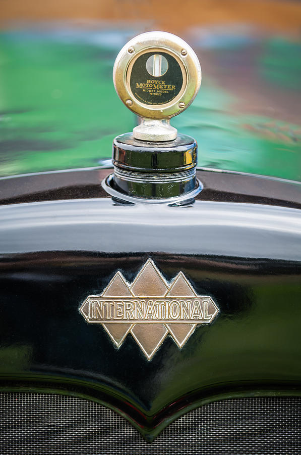 Car Photograph - 1930 International Six Speed Special Pickup Boyce Motometer by Jill Reger