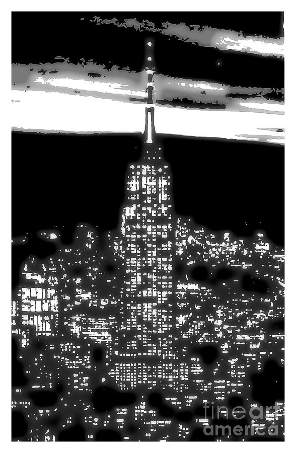 1930 New York City by night Digital Art by Heidi De Leeuw