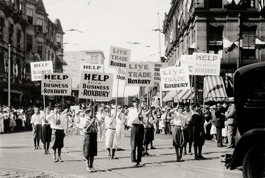 1930 Rally in Roxbury Boston Photograph by Historic Image