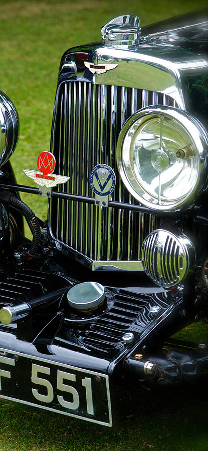 1930s Aston Martin Front Grille Detail Photograph by John Colley