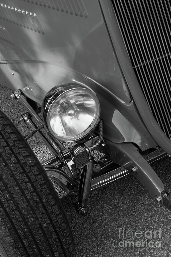 1930s Ford Roadster Grayscale Photograph by Jennifer White
