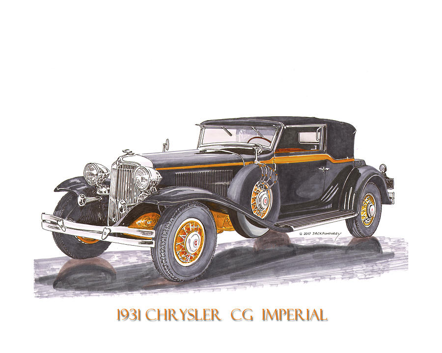 Chrysler C G Imperial Painting by Jack Pumphrey