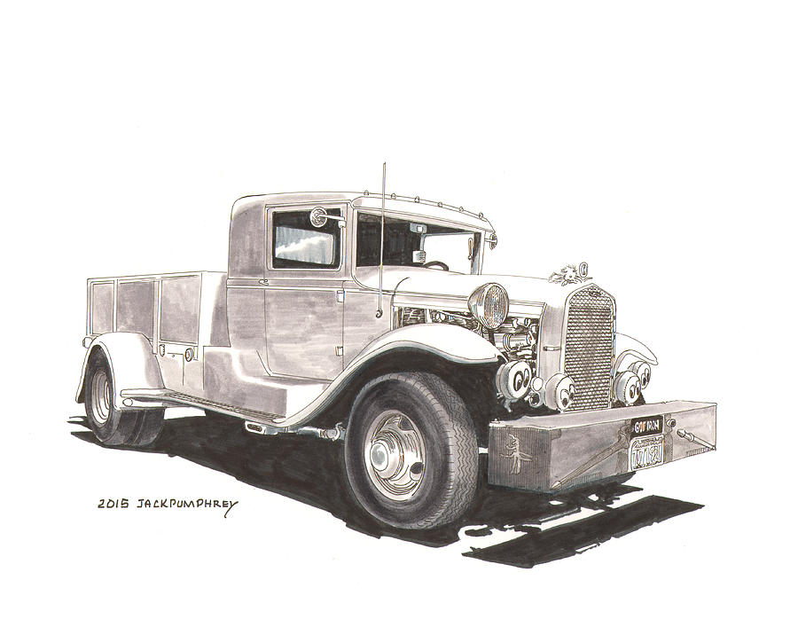 1931 Ford A A Truck Painting