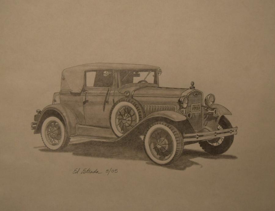 model a ford drawing