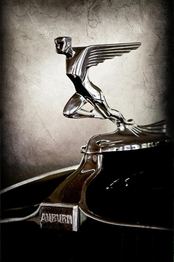 1932 Auburn 12-160 Speedster Hood Ornament - Emblem -1721ac Photograph by Jill Reger
