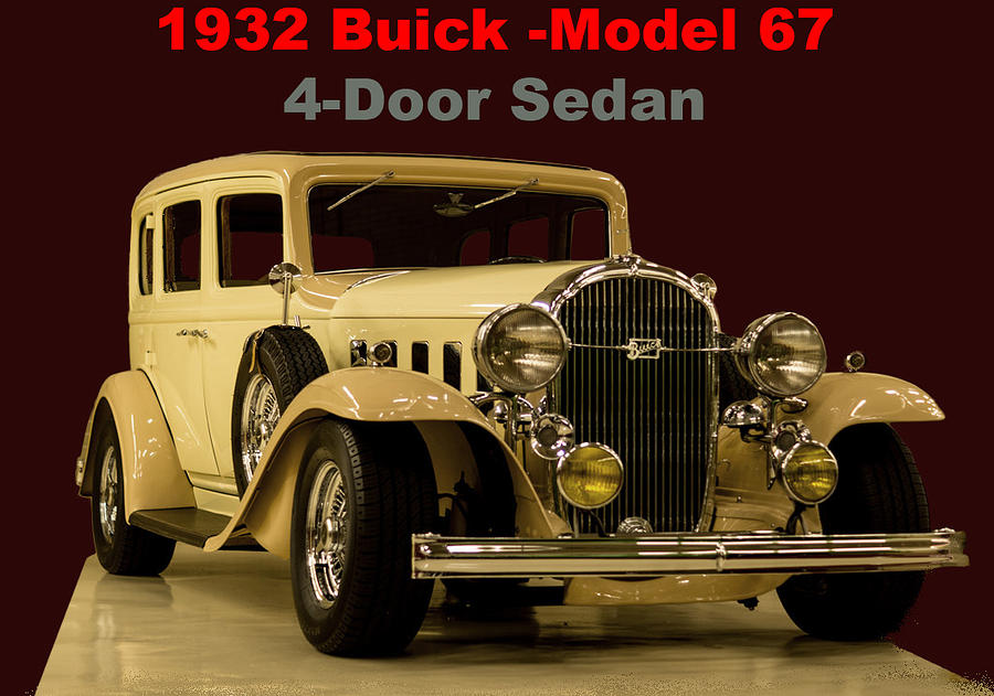 Car Photograph - 1932 Buick 4Door Sedan by M Three Photos