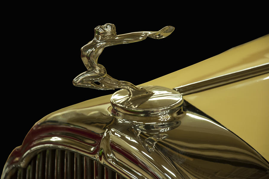 1932 Buick flying lady hood ornament Photograph by Flees Photos