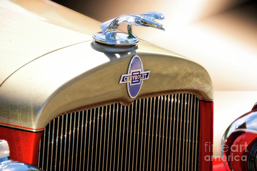 1932 Chevrolet Badge and Ornament Photograph by Dave Koontz