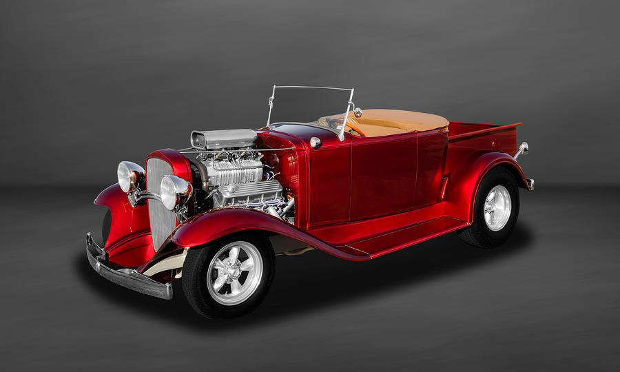 1932 Chevrolet Roadster Convertible Pickup Truck  -  32CHTRKRDS500 Photograph by Frank J Benz