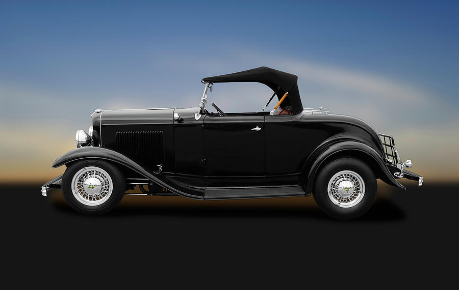 1932 Ford Convertible Coupe Roadster  -  1932fordroadsterconvertiblecoupe184430 Photograph by Frank J Benz