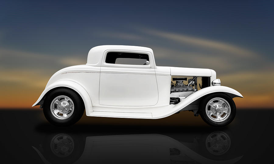 1932 Ford Coupe - 3 Window Photograph by Frank J Benz