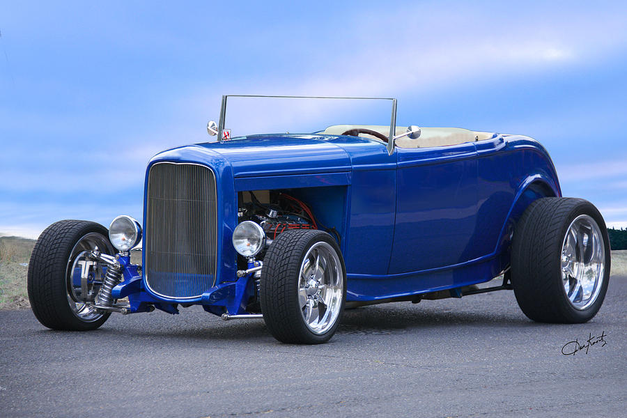 1932 Ford HiBoy Roadster 'Ol Blu' Photograph by Dave Koontz - Fine Art ...