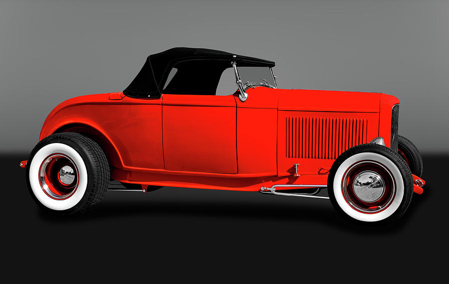 1932 Ford High Boy Roadster Convertible  -  1932highboyfordcvgry172109 Photograph by Frank J Benz