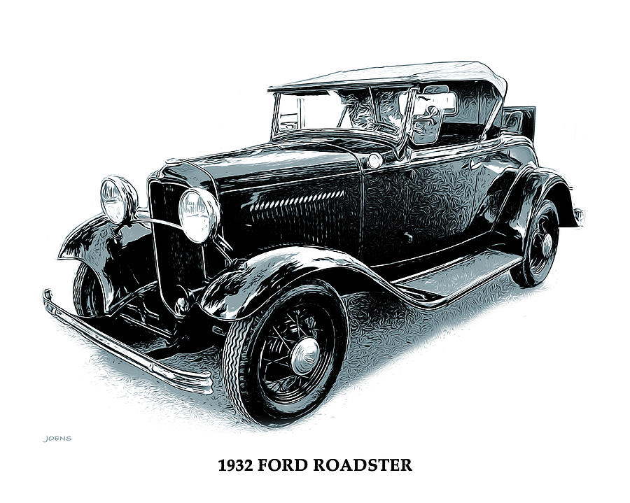 1932 Ford Roadster Mixed Media