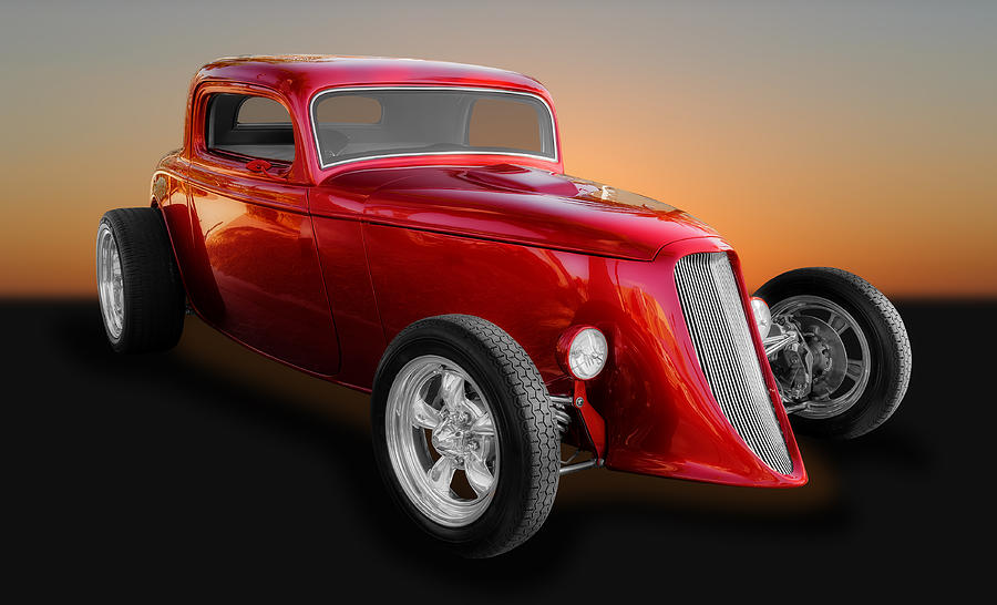 1933 Ford 3 Window Coupe Street Rod Photograph by Frank J Benz
