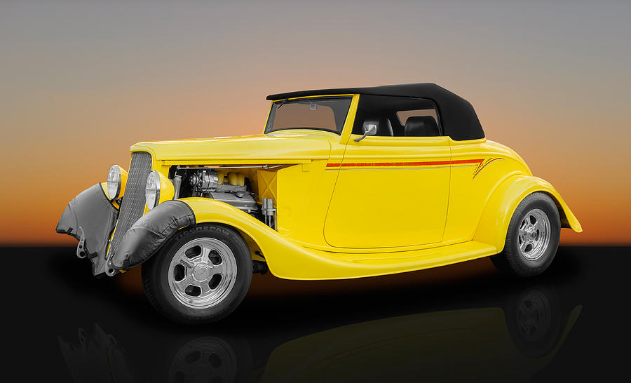 1933 Ford Cabriolet Street Rod Photograph by Frank J Benz