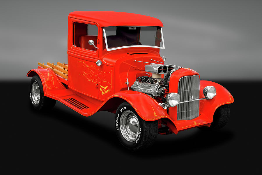 1933 Ford Pickup Truck  -  1933fordpickuptruckgry183988 Photograph by Frank J Benz