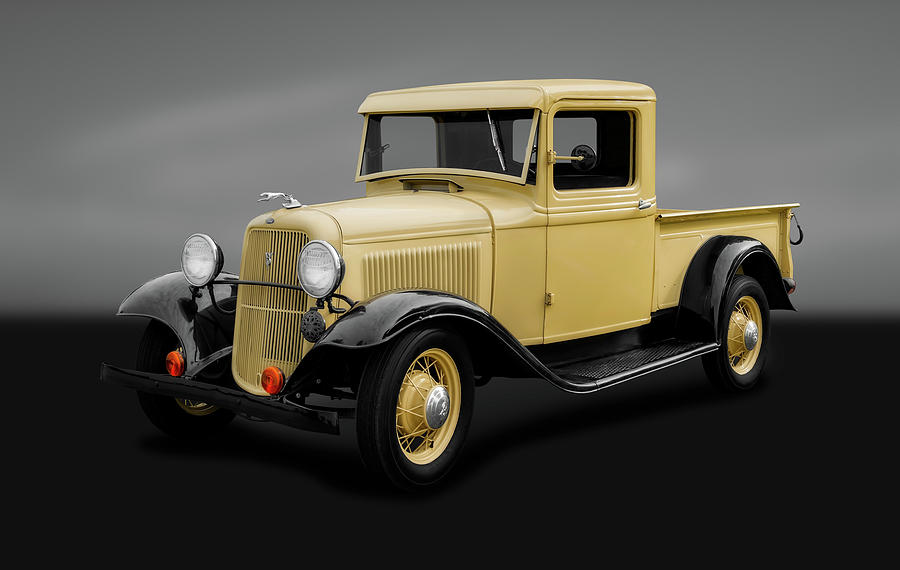 1933 Ford V8 Pickup Truck  -  1933v8fordtruckgry184348 Photograph by Frank J Benz