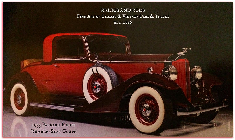 1933 Packard Eight Rumble-Seat Coupe Photograph by Barbara Zahno