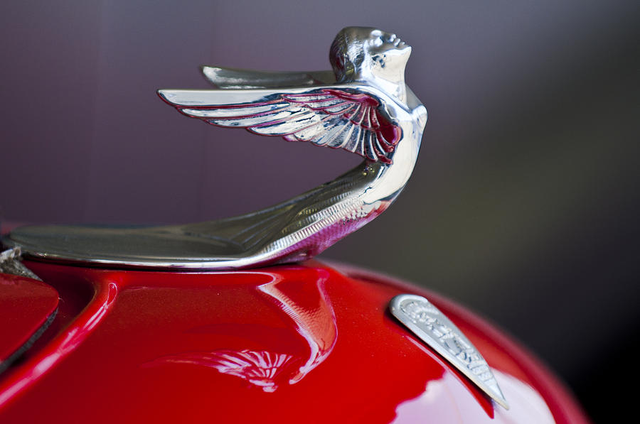1933 Plymouth Custom Coupe Hood Ornament by Jill Reger