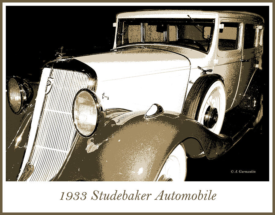 1933 Studebaker Automobile Photograph