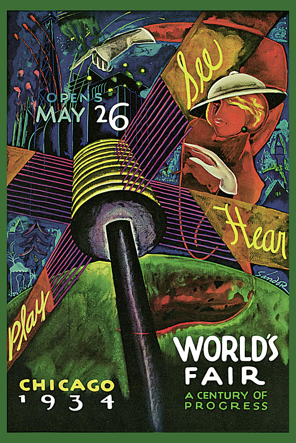 1934 Chicago Worlds Fair Photograph by Sandor Katz