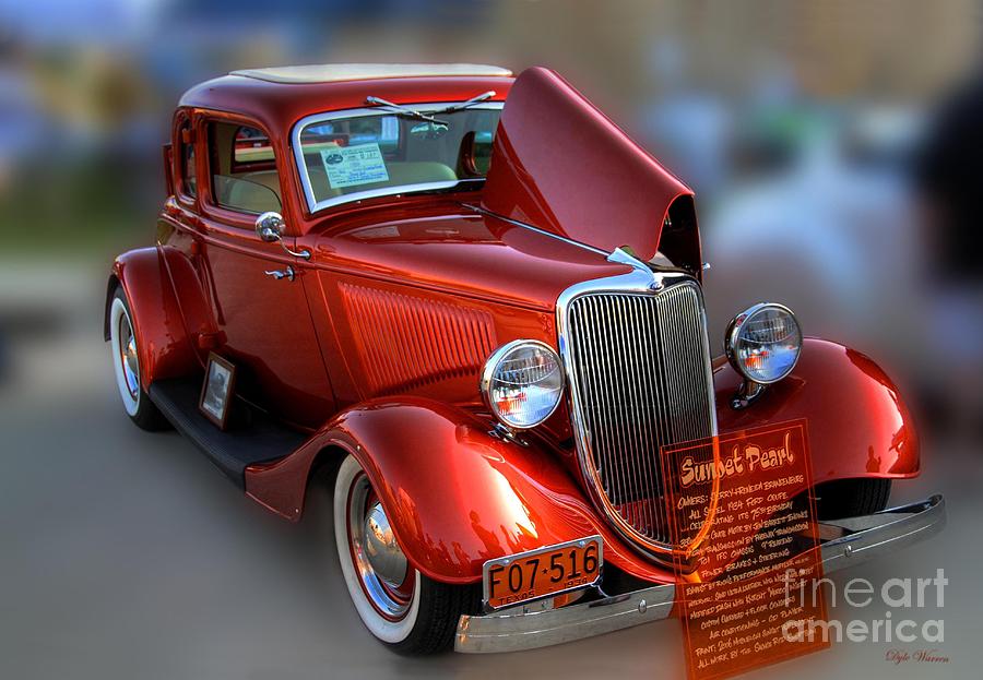 Car Photograph - 1934 Ford Coupe by Dyle   Warren