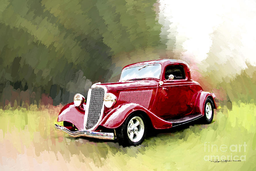 1934 Ford Coupe Digital Art by Roger Lighterness