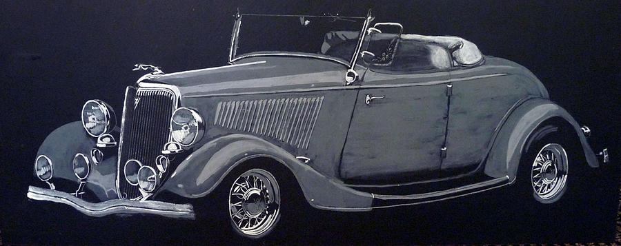 1934 Ford Roadster Painting by Richard Le Page
