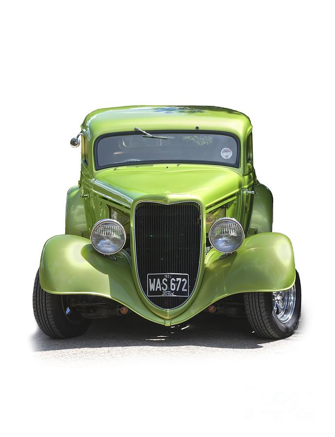 1934 Ford Street Hot Rod on a transparent background Photograph by Terri Waters