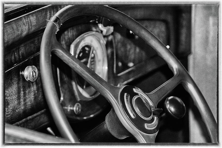1934 Graham Steering Wheel Photograph by Mike Martin
