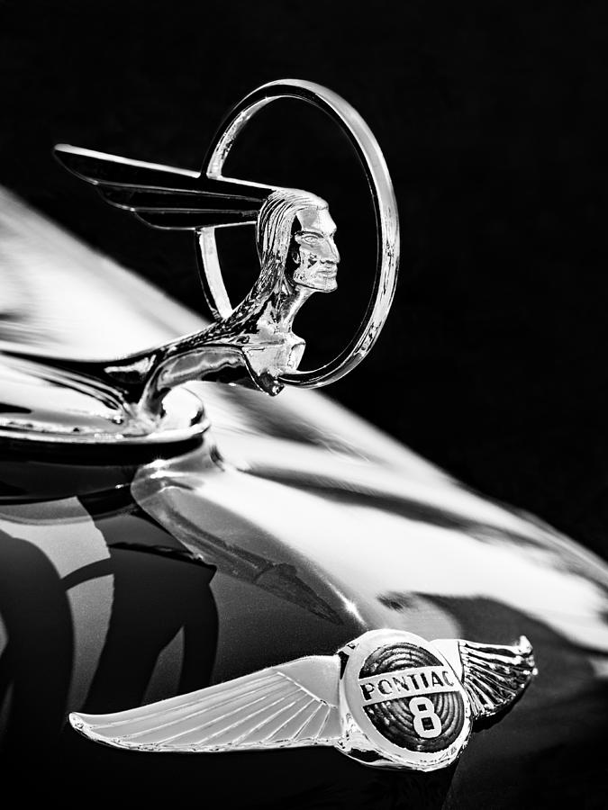 1934 Pontiac Radiator Cap Photograph by Dan Wells Fine Art America