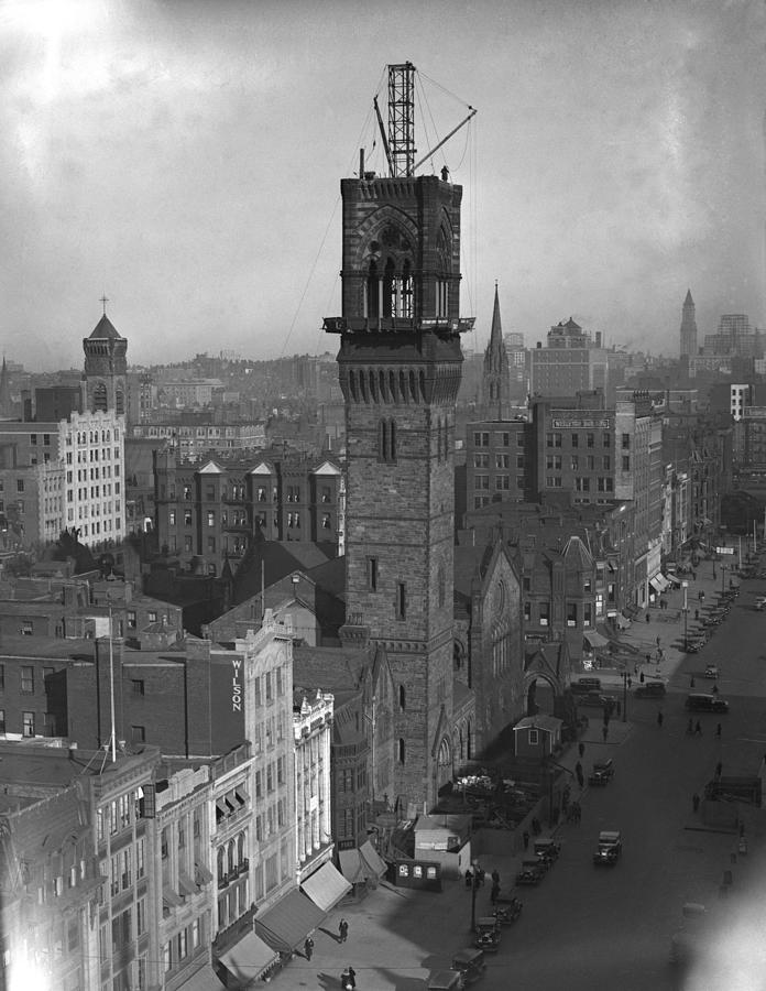 1935 Back Bay Construction, Boston Photograph by Historic Image