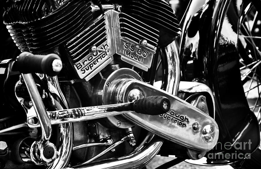 1935 Brough Superior Engine Photograph by Tim Gainey