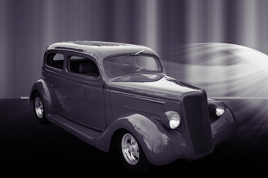 1935 Ford Classic Car Photograph Sepia 7152.01 Photograph by M K Miller