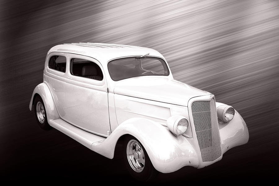 1935 Ford Classic Car Photograph Sepia 7155.01 Photograph by M K Miller