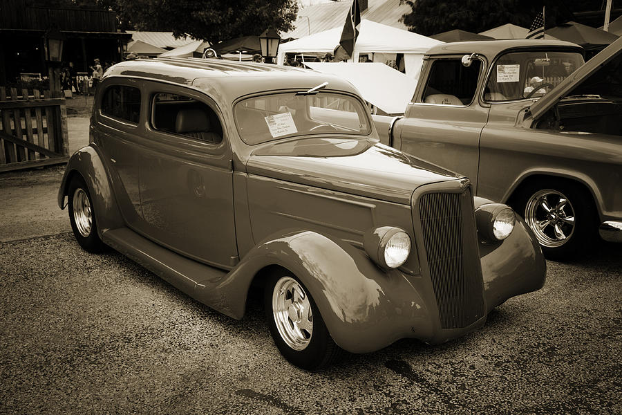 1935 Ford Classic Car Photograph Sepia 7157.01 Photograph by M K Miller