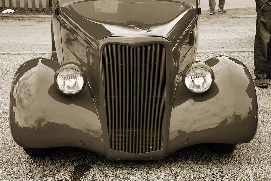 1935 Ford Classic Car Photograph Sepia 7158.01 Photograph by M K Miller