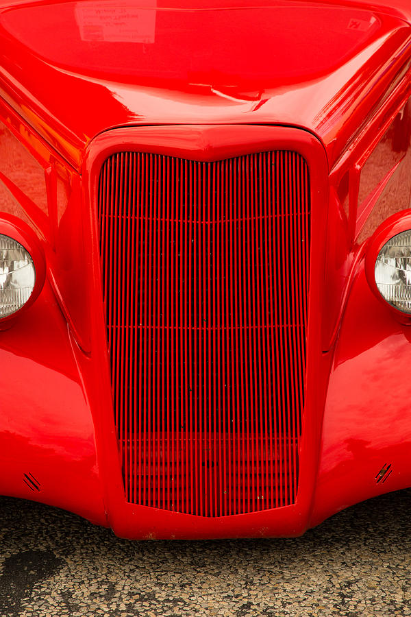 1935 Ford Classic Red Car Photograph 7161.02 Photograph by M K Miller