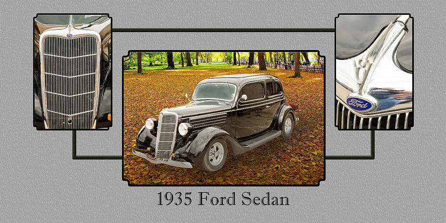 1935 Ford Sedan Vintage Antique Classic Car Art Prints 5032.02 Photograph by M K Miller