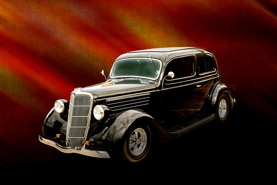 1935 Ford Sedan Vintage Antique Classic Car Art Prints 5035.02 Photograph by M K Miller